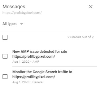 Google Search Console Email Notification