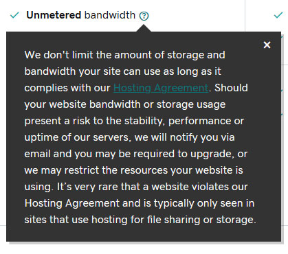 unlimited bandwidth Godaddy