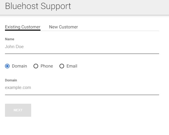 bluehost live support chat popup window