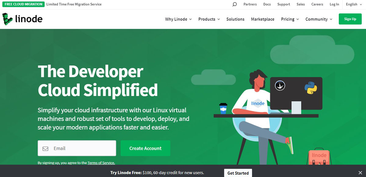 linode free trial vps