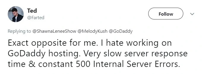 slow Godaddy server response time