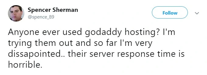 Slow Server response times on Godaddy