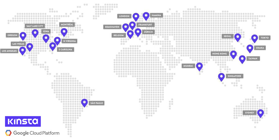 kinsta data centers