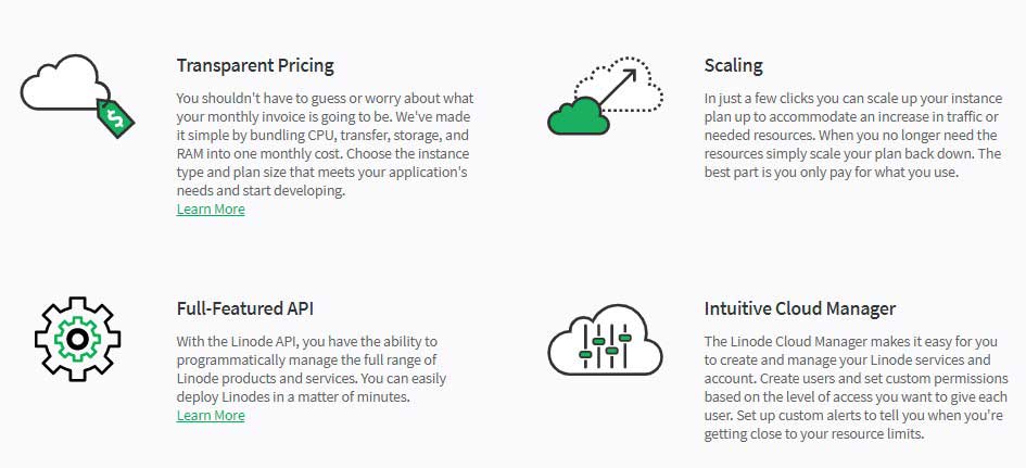 linode products resources