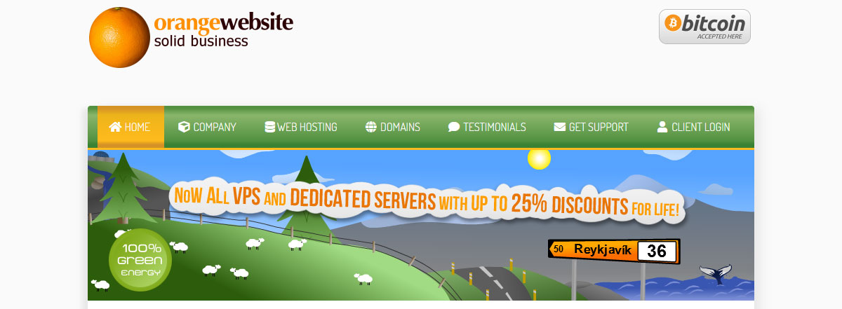 orangewebsite homepage