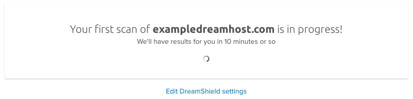 dreamshield website scan