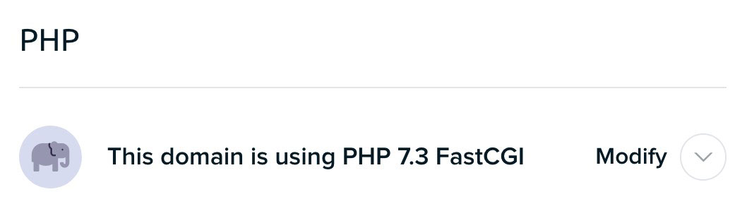php version in dreamhost panel