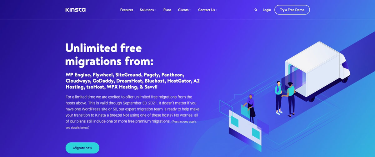 kinsta unlimited free migrations