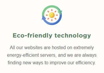 eco web hosting energy efficient servers