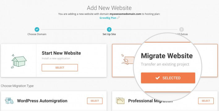 siteground migrate website