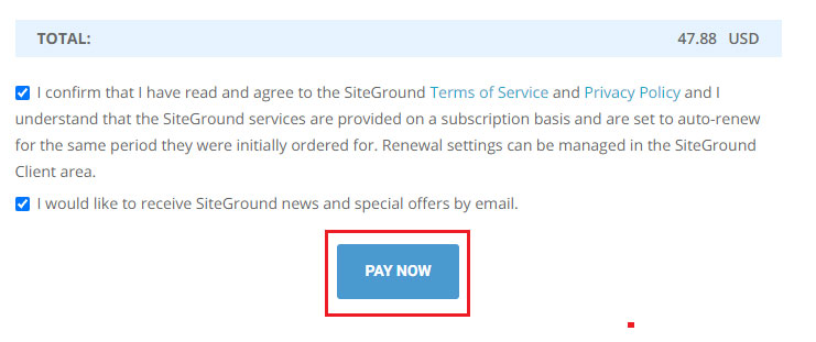 siteground pay now