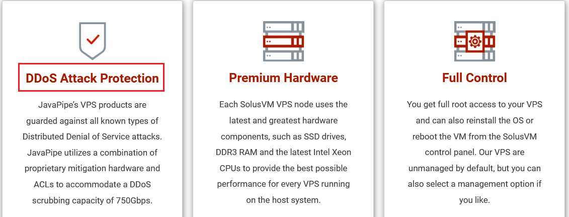 javapipe ddos protection