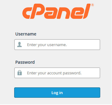 login to cpanel