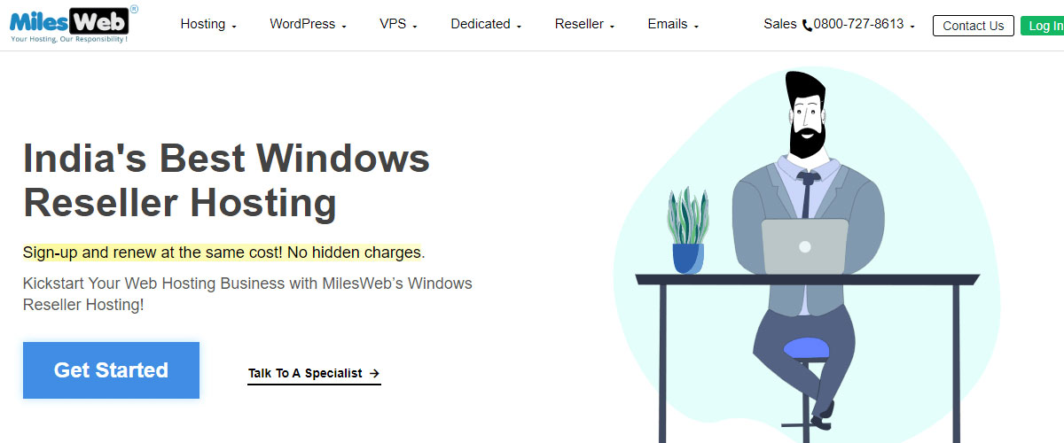 milesweb windows reseller
