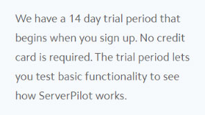 serverpilot 14 day trial offer