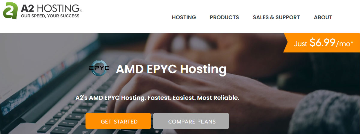 a2hosting amd epyc hosting
