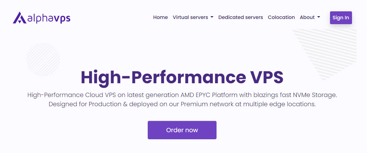 alphavps amd epyc hosting
