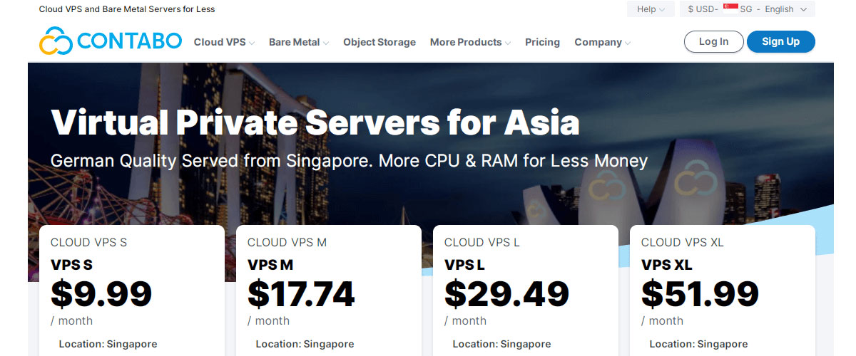 contabo singapore vps unlimited bandwidth