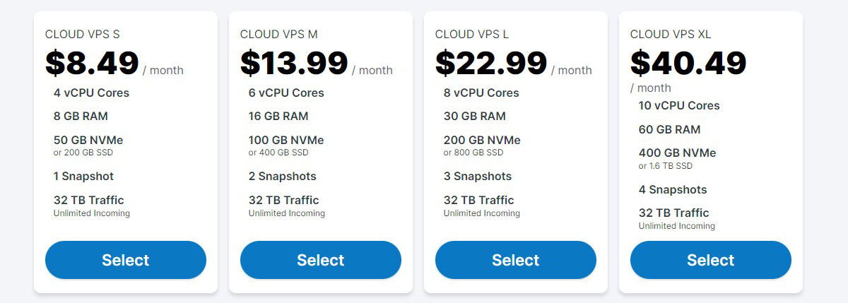 contabo cloud vps pricing