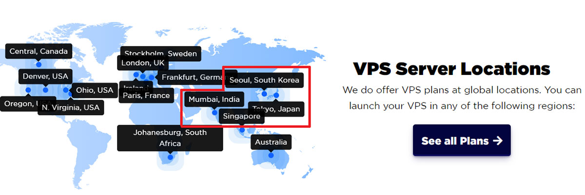 accuweb hosting server locations 