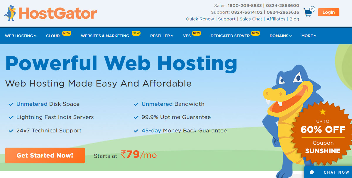 hostgator india