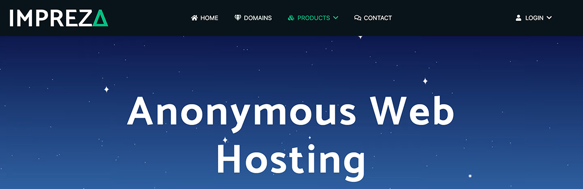 impreza anonymous web hosting