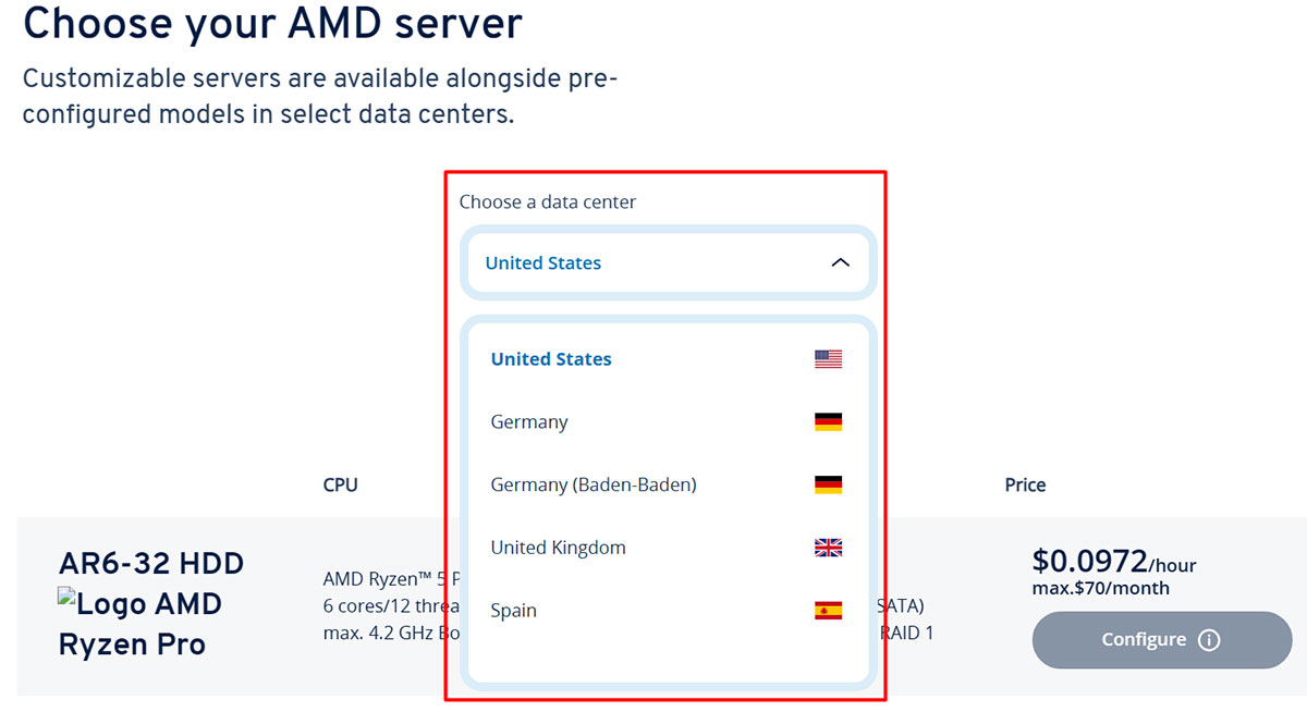 ionos dedicated server locations