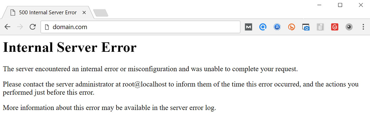 server overload internal server error