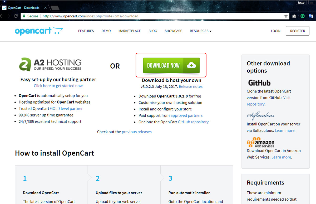 opencart store management system